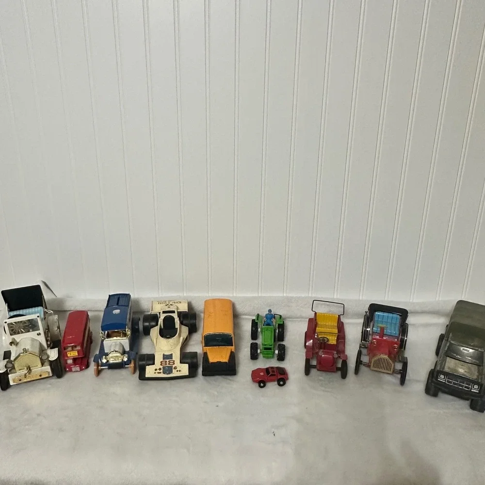 Buddy L Fisher Price Toy Vehicle Lot Bank Multicolor‎ Good Vintage Diecast Japan